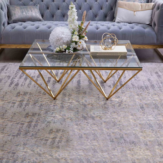 Grey and gold 2024 coffee table